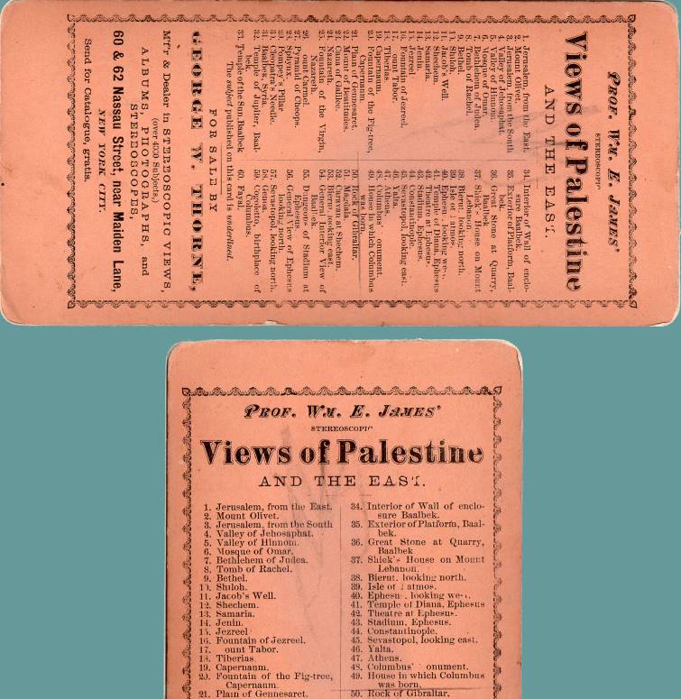 Views of Palestine and the East